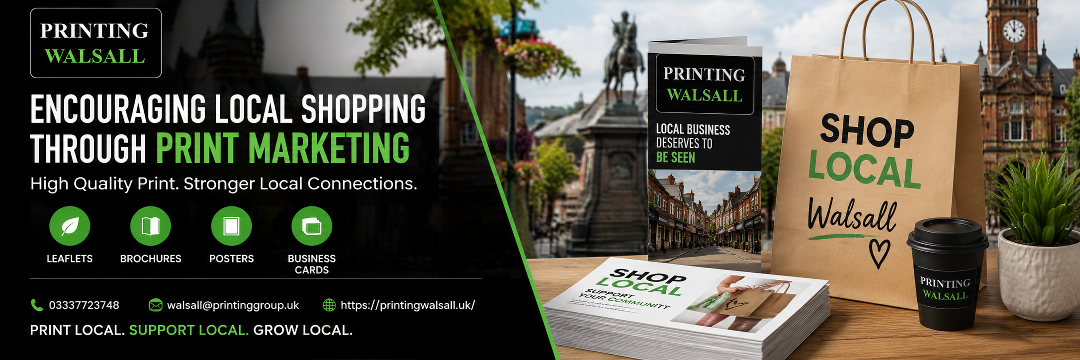 Encouraging Local Shopping Through Print Marketing in Walsall